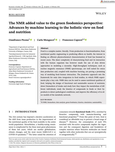 The NMR added value to the Green Foodomics perspective.